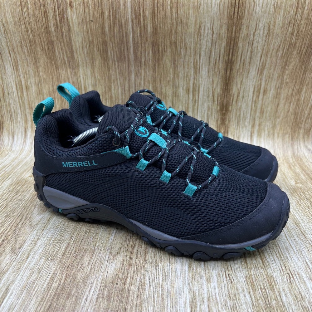 Merrell Yokota 2 Hiking Shoes Women's Size 10 Black Teal Sneakers J84582